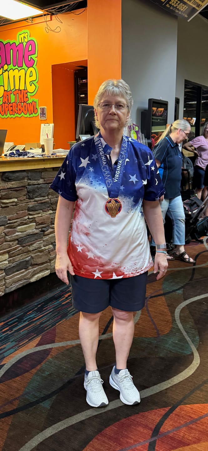 Customer photo review of BRYANNA COTE 2025 - USA25 - RWB - BOWLING JERSEY