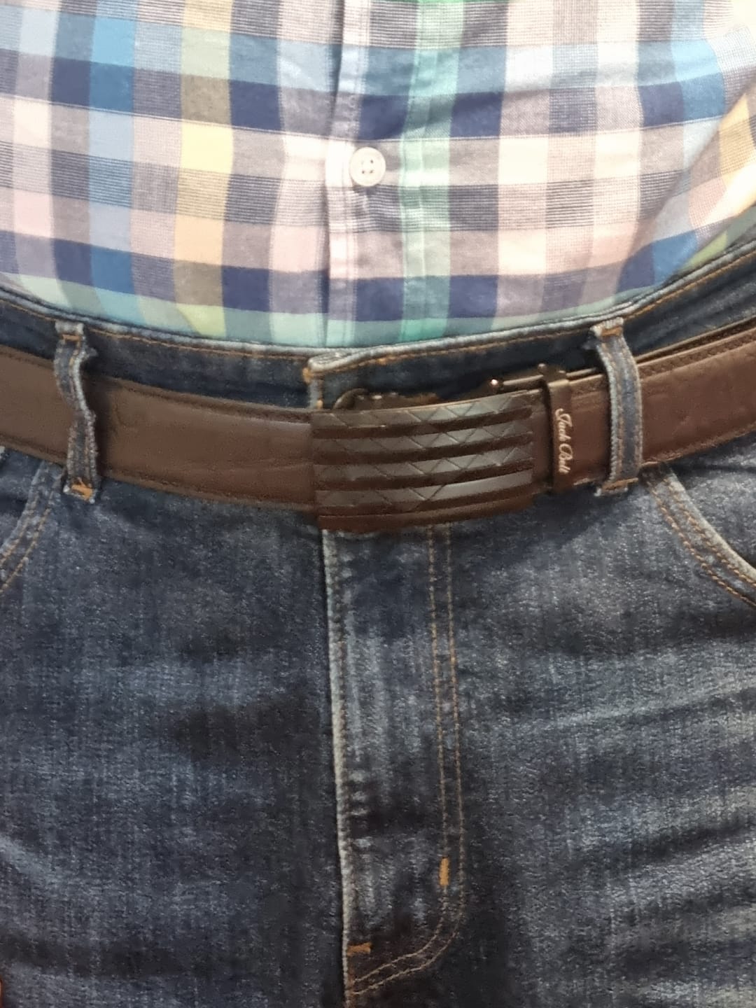 Customer photo review of Jack Belt® Men's Ratchet Belt Buckle (M2)