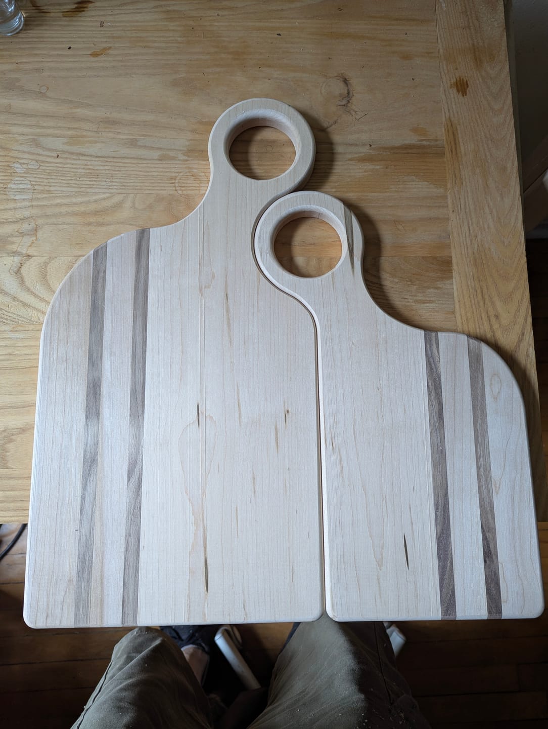 Customer photo review of 11x4" Wine Caddy 1 Acrylic Router Template