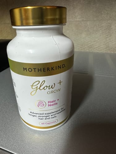 Customer photo review of Glow + Grow Hair Growth Collagen Starter Kit