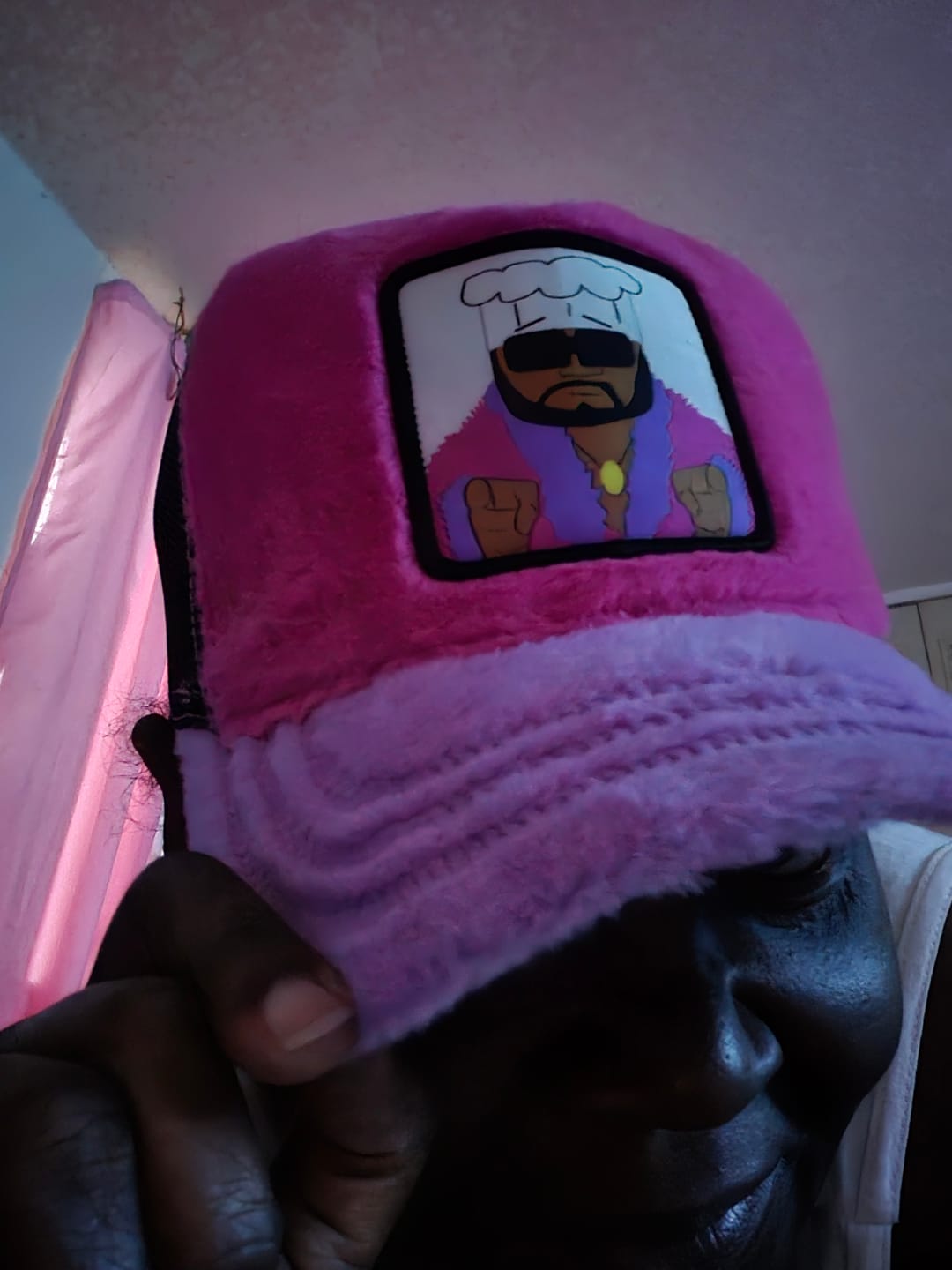 Customer photo review of OVERLORD X South Park: Fuzzy Robed Chef Trucker Cap