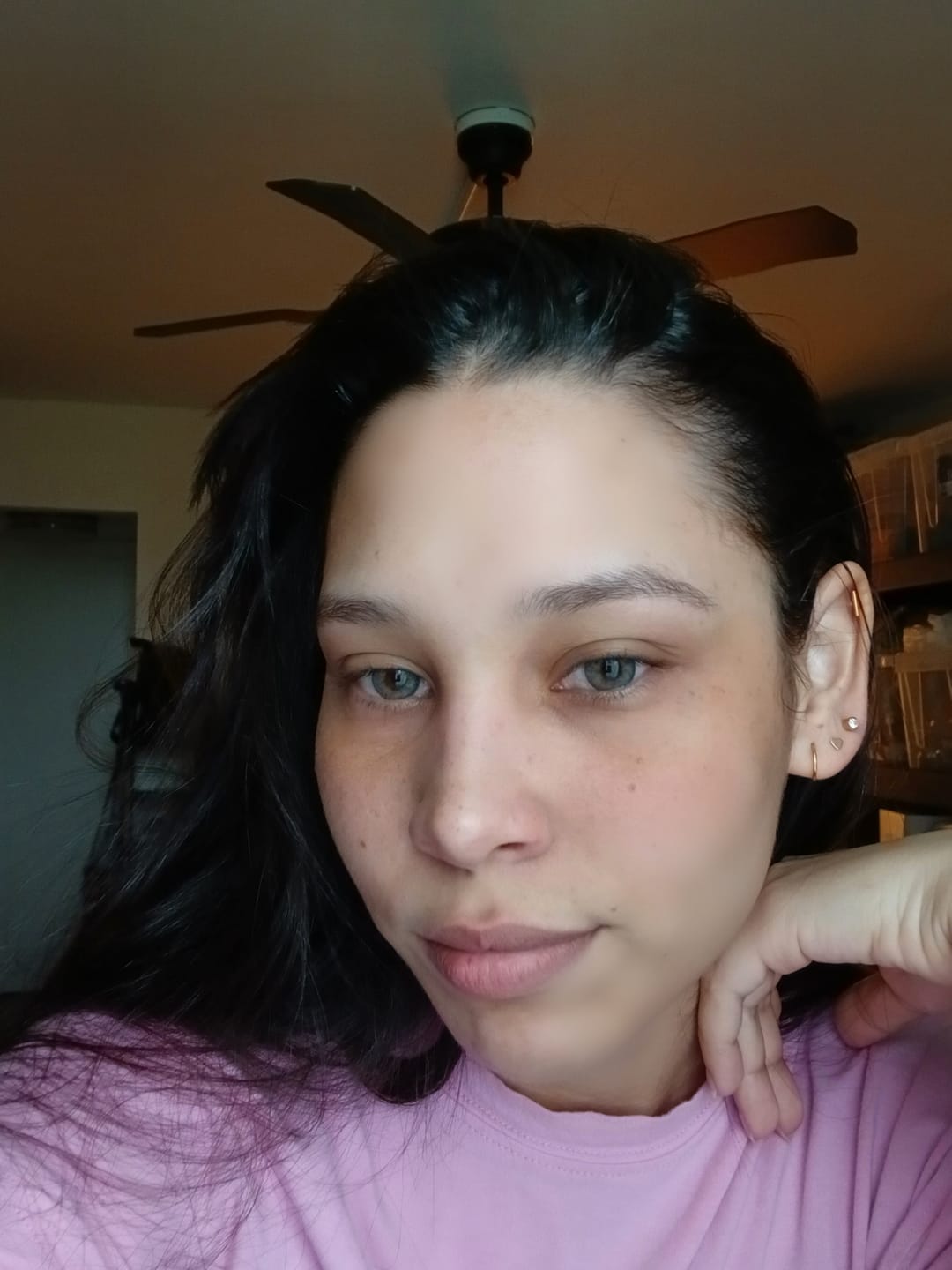 Customer photo review of Premium Candy Gray Prescription Colored Contact Lenses