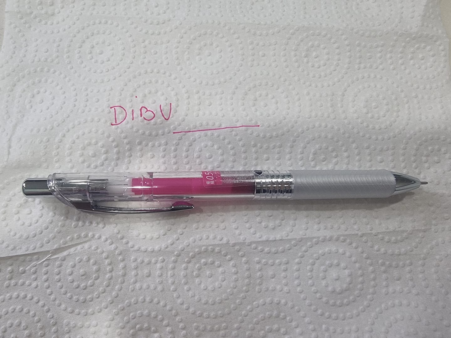 Customer photo review of Pentel - Lápiz Gel Energel Infree 0,5 mm