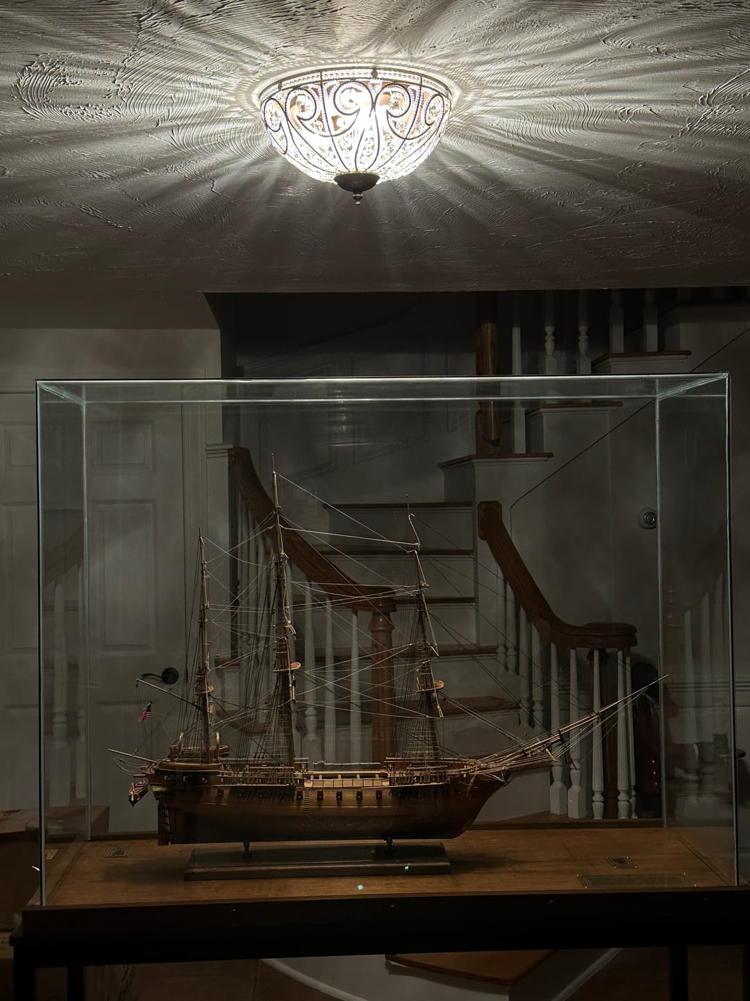 Customer photo review of Luxe Moroccan Antique Bronze Crystal Ceiling Light
