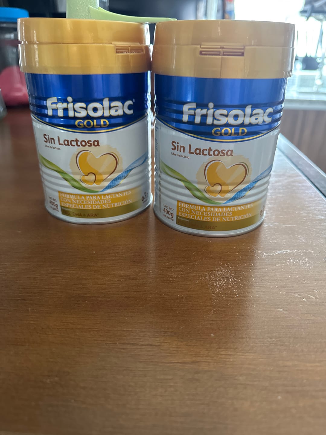 Customer photo review of Frisolac Gold Sin Lactosa (0 A 12 Meses) Pack C/ 800 Gr