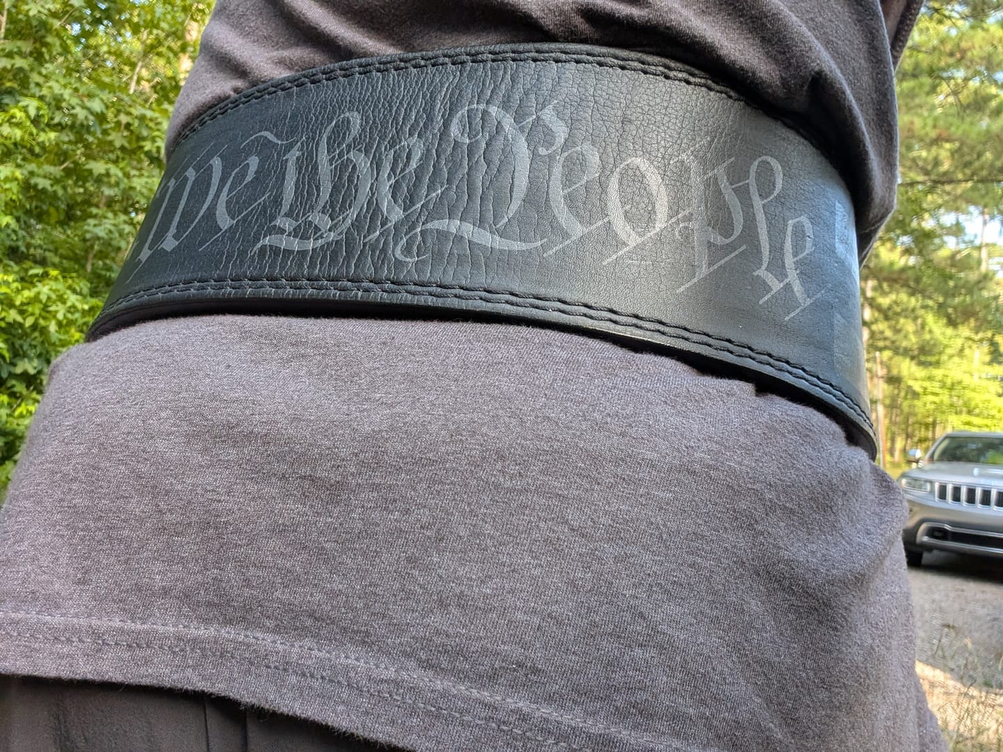 Customer photo review of 10mm Lever Weightlifting Belt