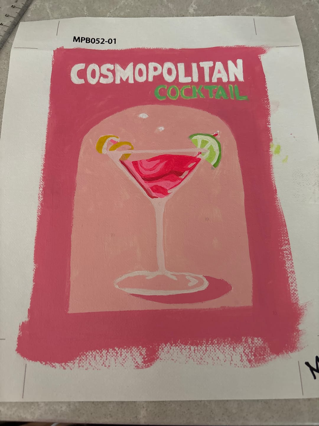 Customer photo review of 12 Mini Paintings | Colorful Cocktail Bundle