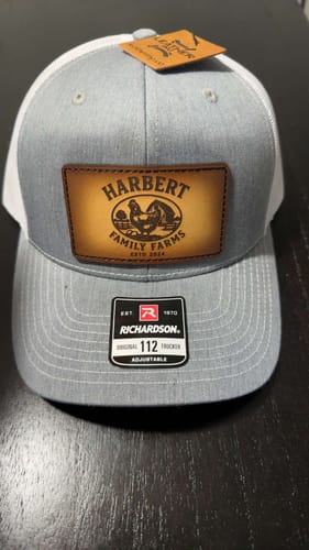 Customer photo review of Premium Custom Leather Patch Hats (Wholesale)