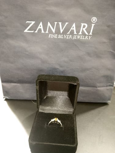 Customer photo review of CITRINE SUNBEAM RING