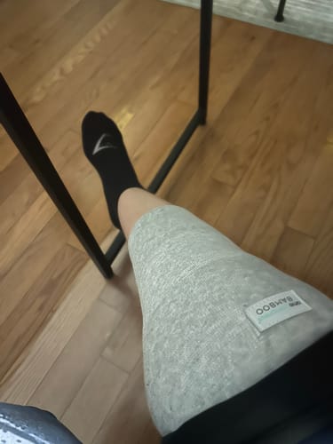 Customer photo review of Premium Bamboo Knee Sleeve (Single)