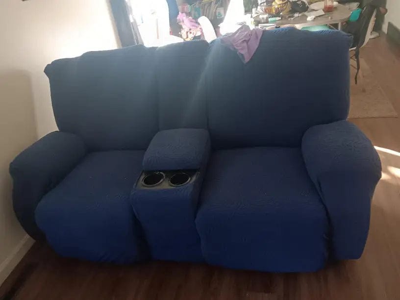Customer photo review of Leopard Recliner Cover Stretch Sofa Slipcover With Elastic Bottom