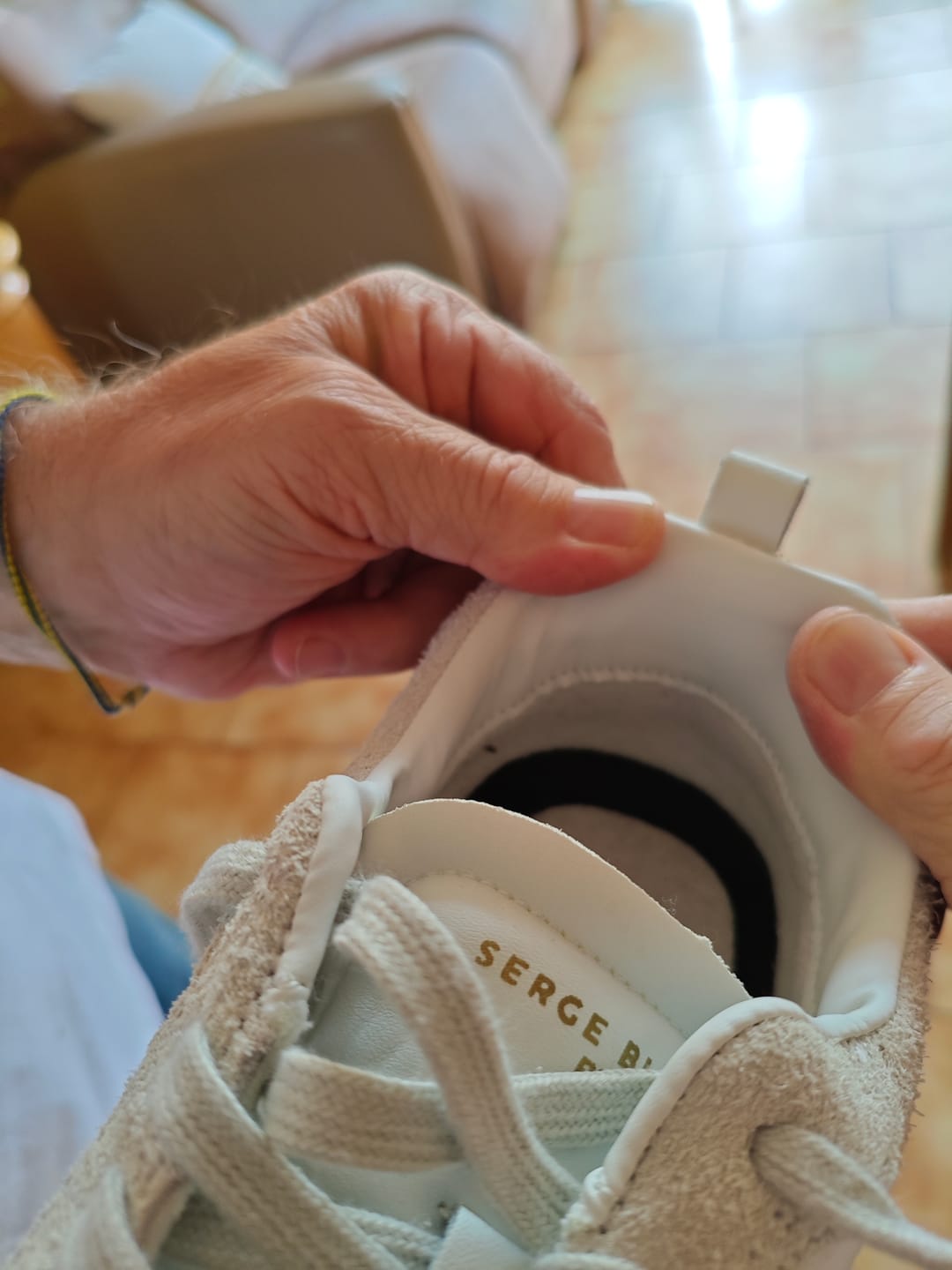 Customer photo review of Sneaker Vernaz canvas blanche