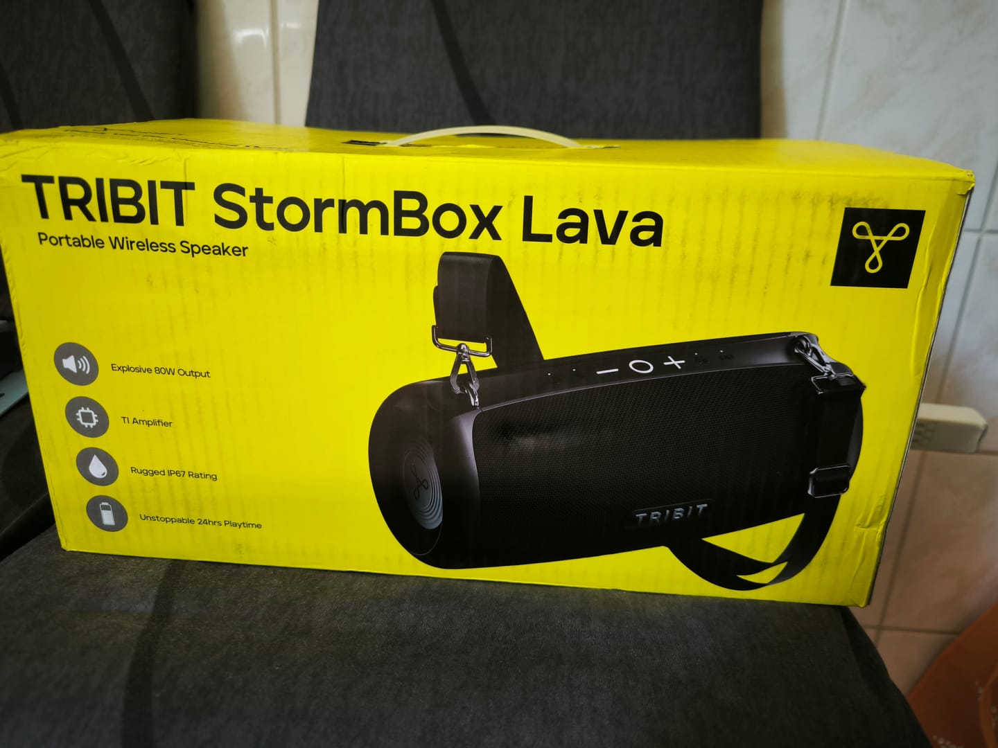 Customer photo review of TRIBIT StormBox Lava Portable Bluetooth Speaker