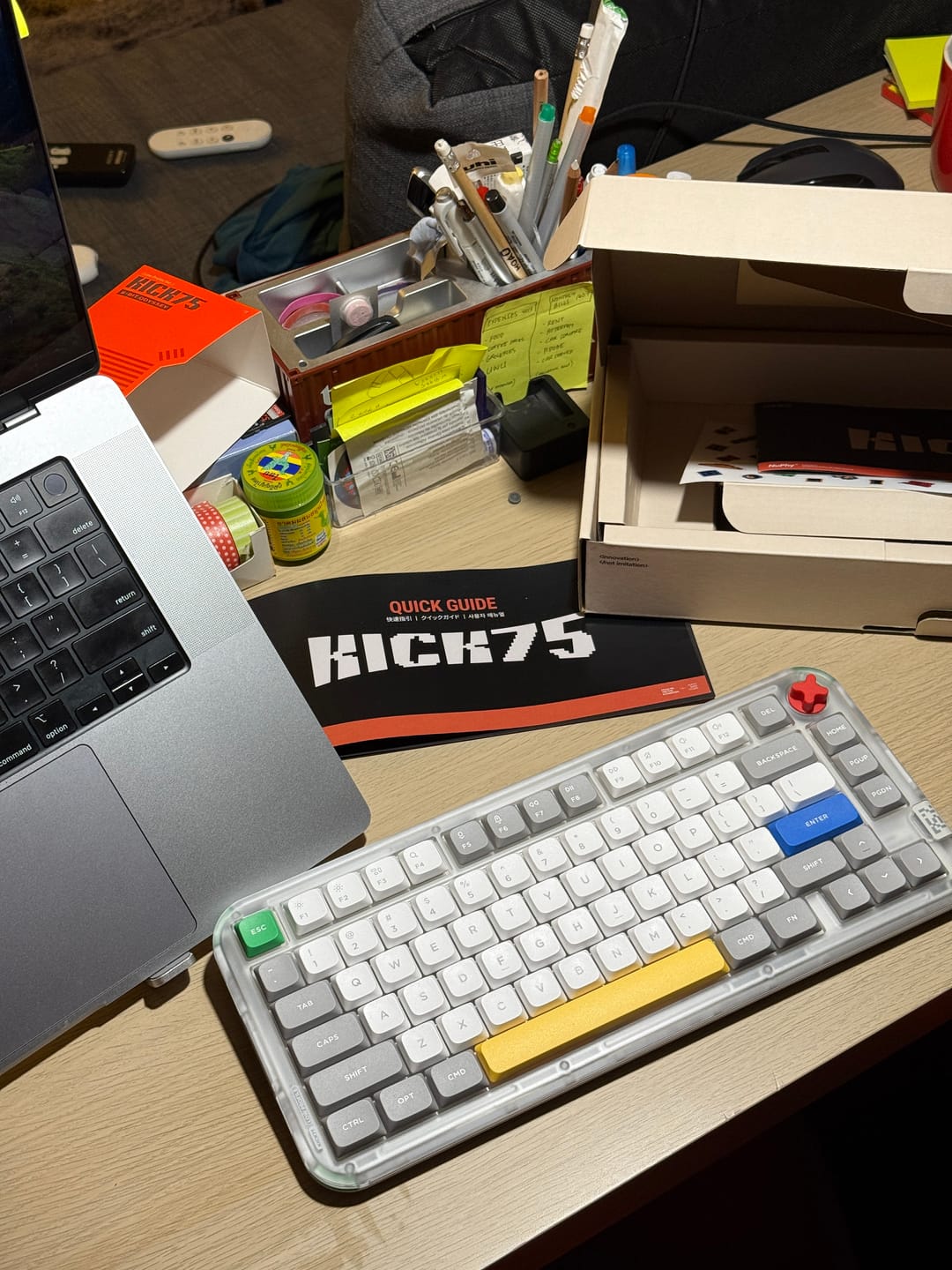 Customer photo review of NuPhy Kick75 Hybrid-Profile Custom Wireless Mechanical Keyboard