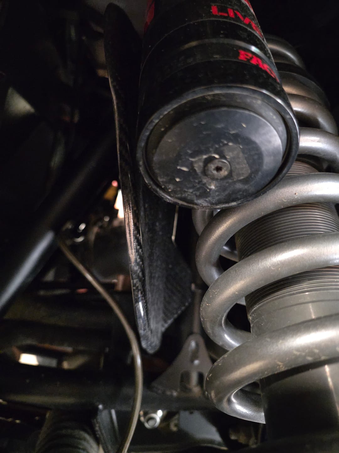 Customer photo review of RPM Pro XP Carbon Fiber Heat Deflector & Cab Cooling Panel