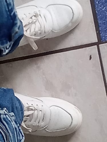 Customer photo review of ELEVATESHOES WHITE CASUAL