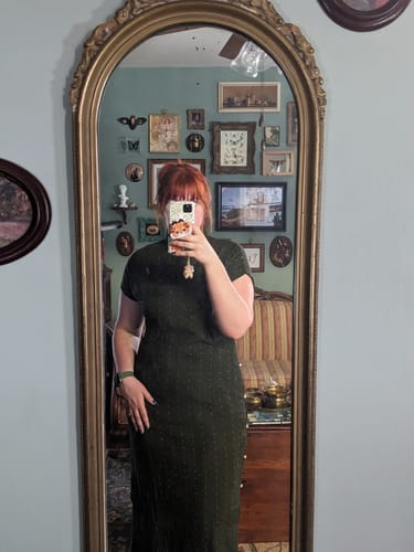 Customer photo review of Suya 素雅 Simple Elegance Republic of China Dotted Stripes Pure Cotton Short Sleeve Qipao