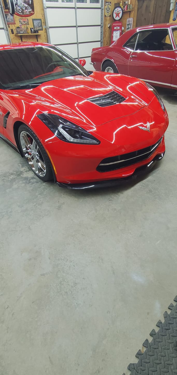 Customer photo review of Corvette C7 Stingray EOS Preformance Package Front Splitter