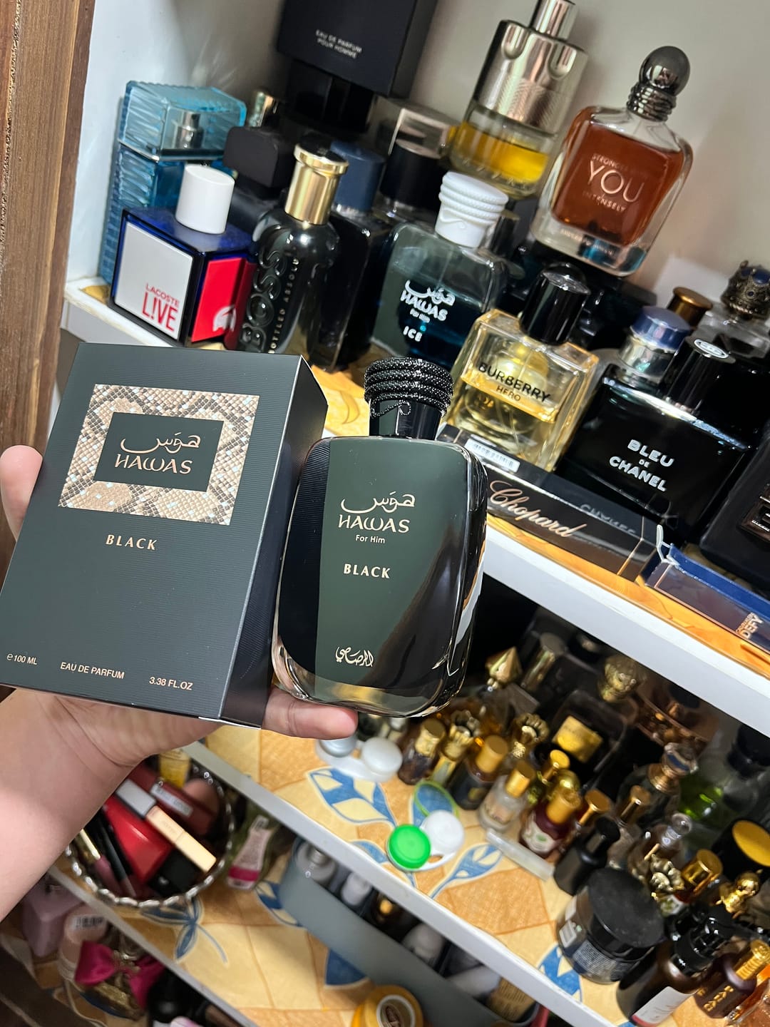 Customer photo review of Rasasi Hawas Black Eau De Parfum For Men (2024 New Release)