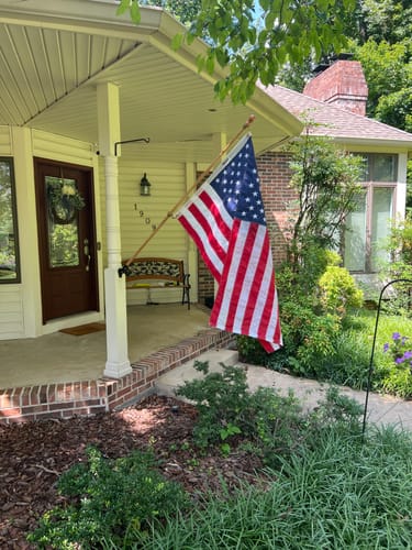 Customer photo review of 3' x 5' American Flag Set