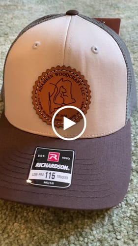 Customer video review of Premium Custom Leather Patch Hats (Wholesale)