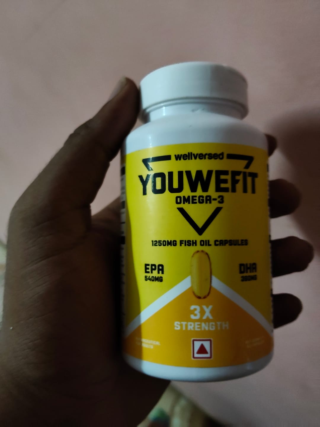 Customer photo review of YouWeFit Omega-3 Fish Oil (60 Capsules), 1250mg + Wellcore Creatine Monohydrate (100gm, 33 Servings)