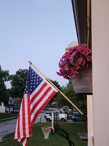 Customer photo review of 3' x 5' American Flag Set