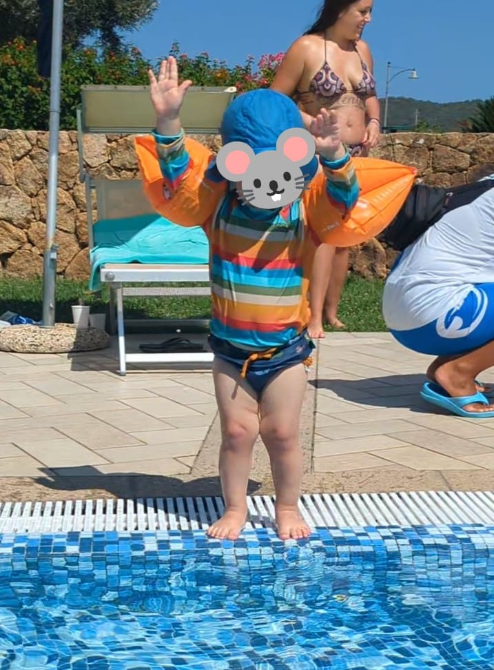 Customer photo review of Rainbow UPF 50+ Sunsafe Long Sleeve Rash Vest