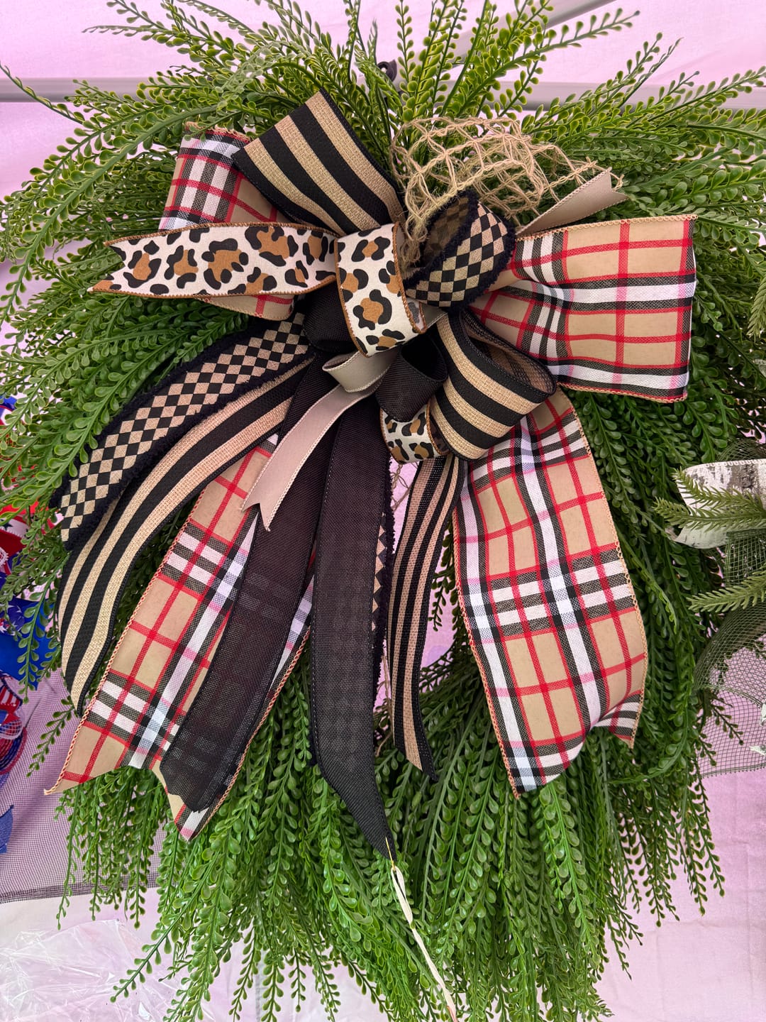 Customer photo review of 18" Oval Grapevine Wreath - DECOE-037