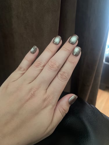 Customer photo review of Mini Brown Sugar Press On Nails (24PC)