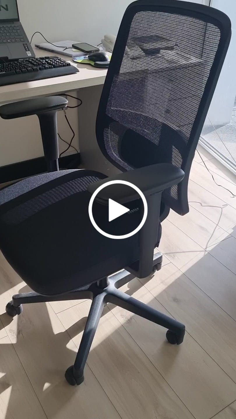 Customer video review of Silla Oficina Ejecutiva Lotto Negro