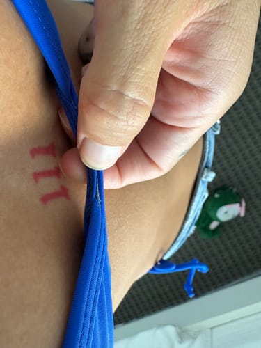 Customer photo review of 001 Bikini Bottoms - Royal Blue