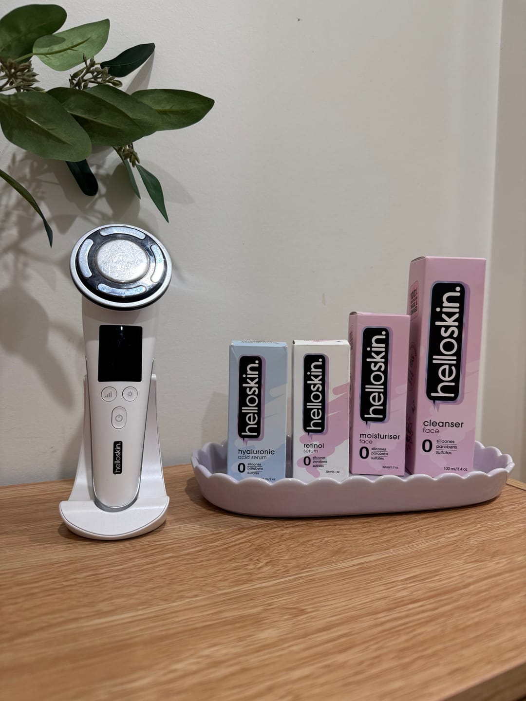Customer photo review of hot/cold led light therapy handset v3