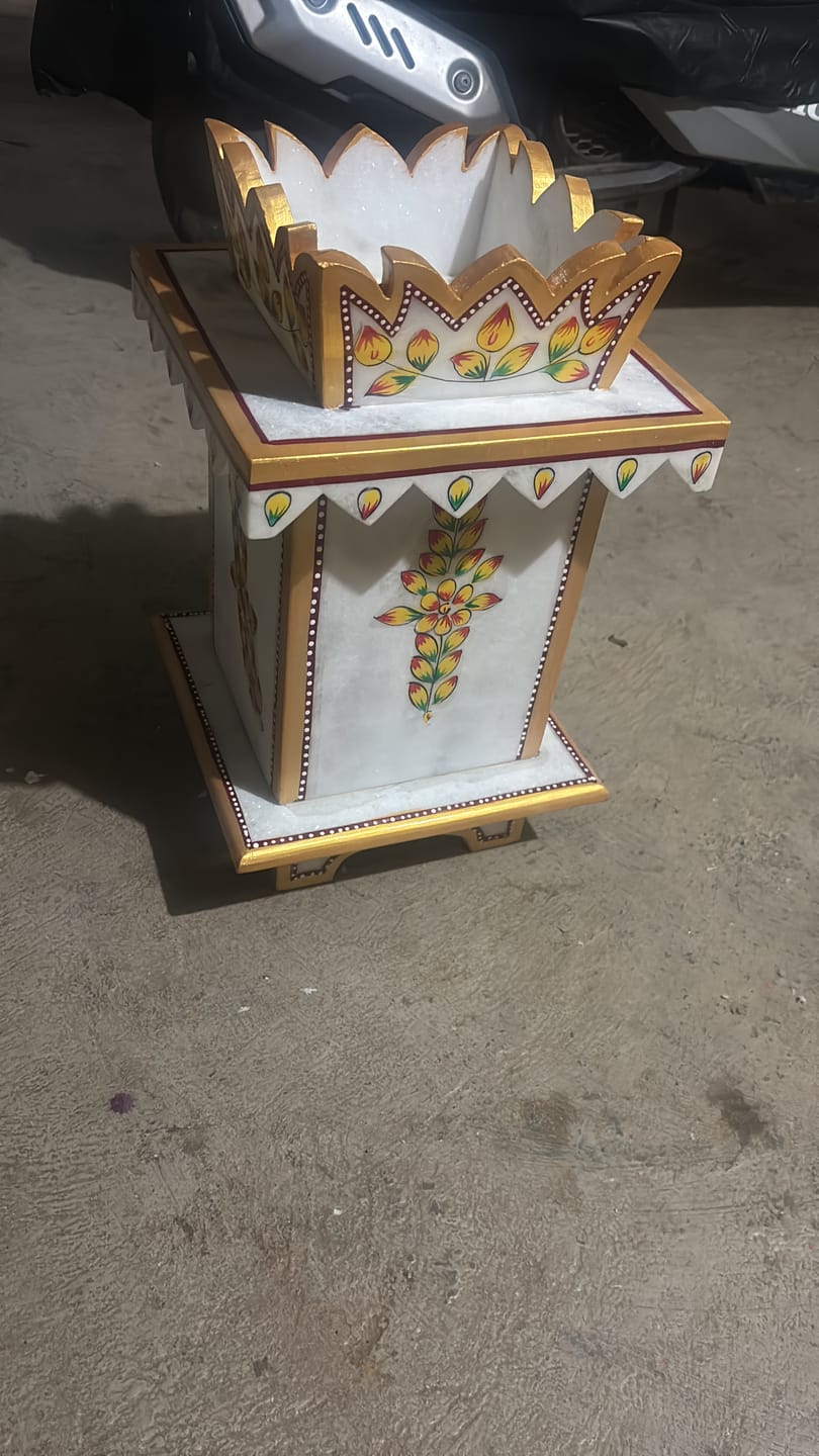 Customer photo review of Marble Tulsi Pot, Traditional Painting - Handicraft Bazaar
