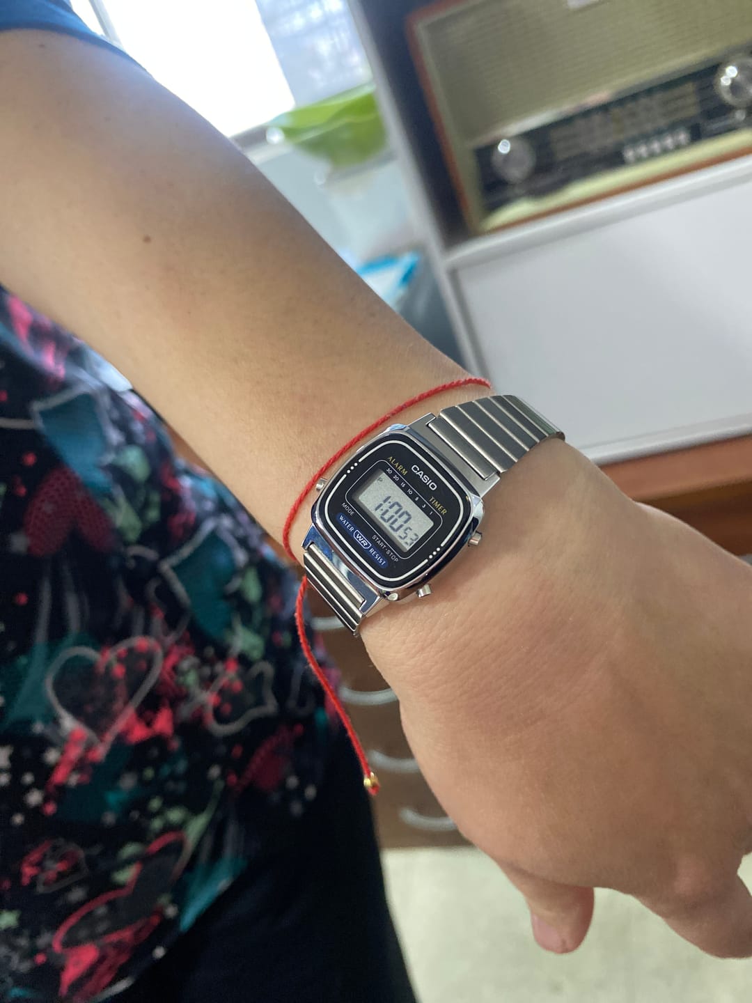 Customer photo review of Reloj Casio Vintage LA670WA-1DF Plateado Mini