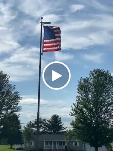 Customer video review of 3' x 5' American Flag