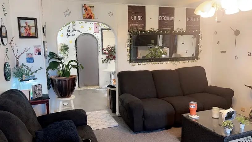 Customer photo review of Leopard Recliner Cover Stretch Sofa Slipcover With Elastic Bottom