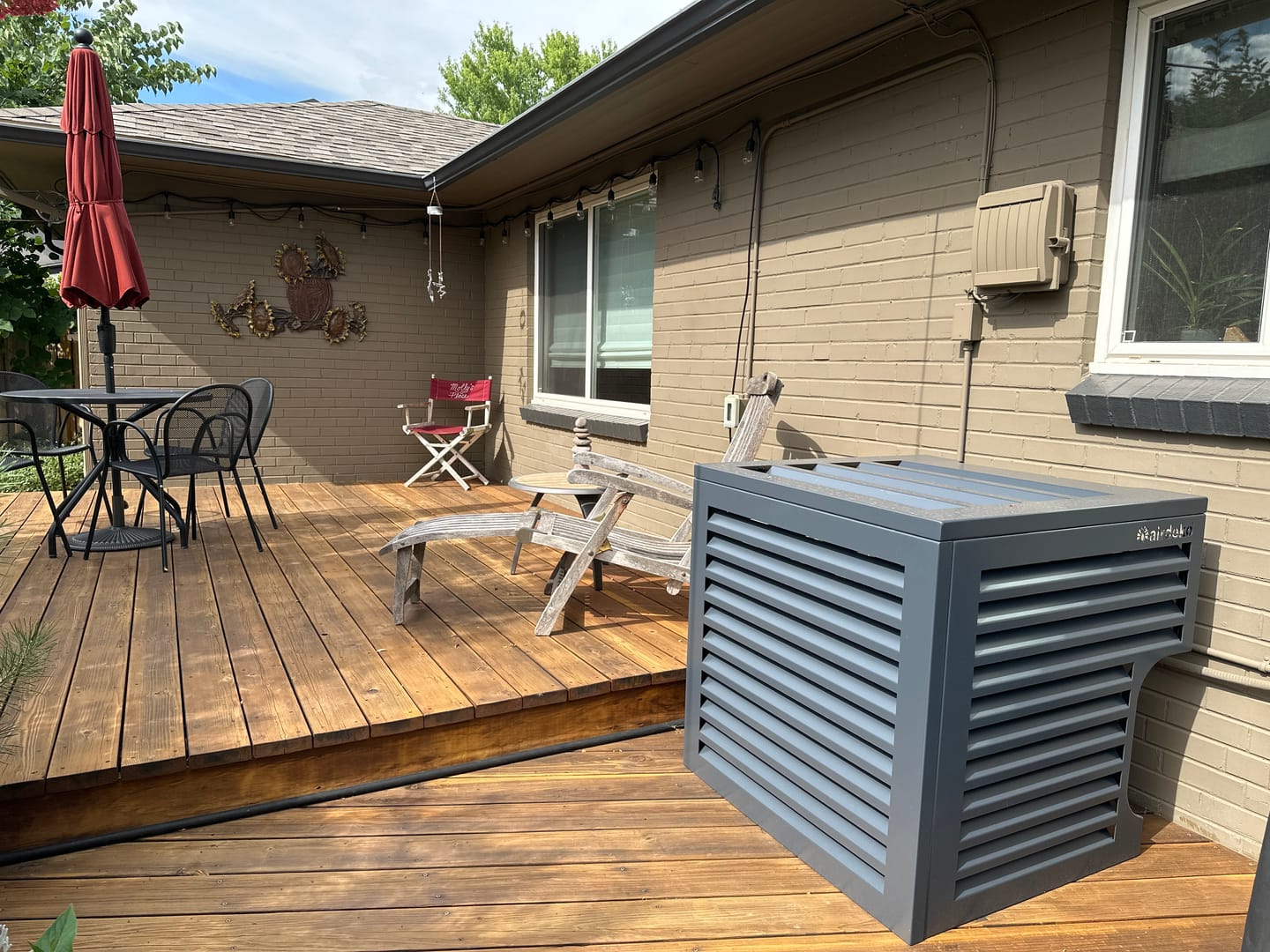 Customer photo review of Central AC Cover - Black
