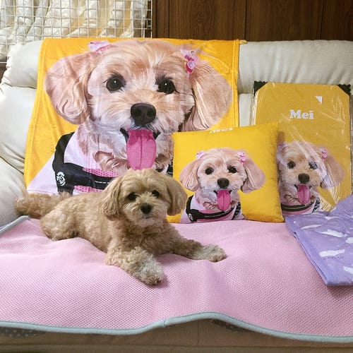 Customer photo review of Petcanva©オーダーメイド ペット似顔絵