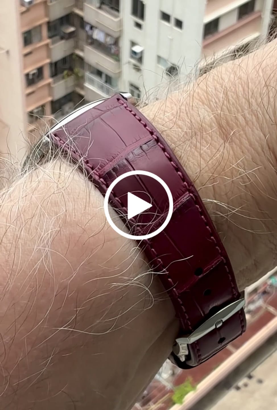 Customer video review of Matte Bordeaux Alligator