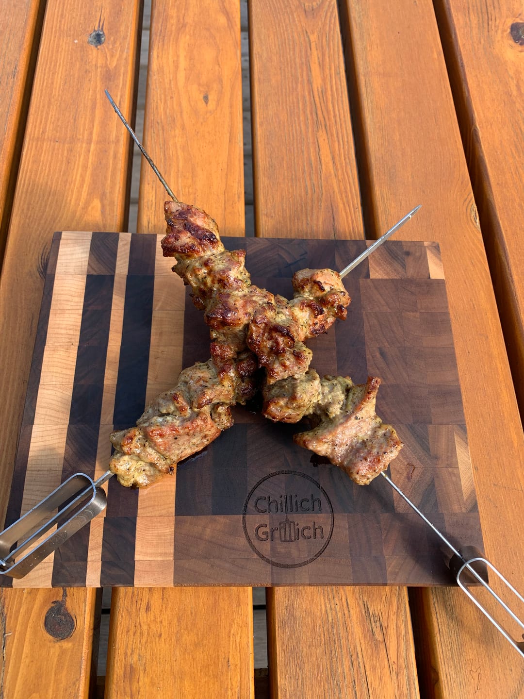 Customer photo review of Schweine-Schaschlik Knoblauch-Pfeffer – würzig & traditionell | mySchaschlik