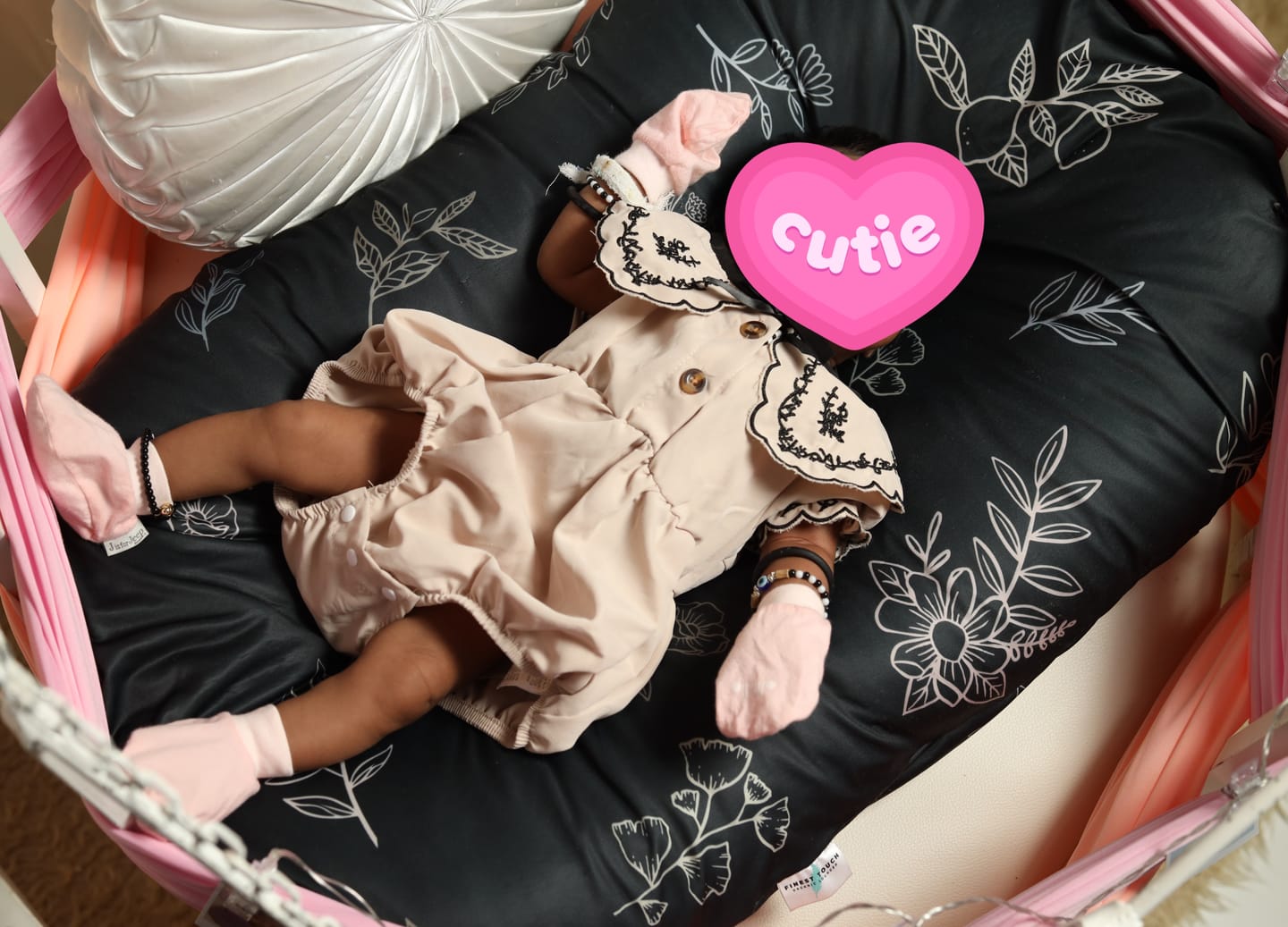 Customer photo review of Organic Duck-Down Feather Infant Lounger | Co-Sleeping, Lounging, Play-Time
