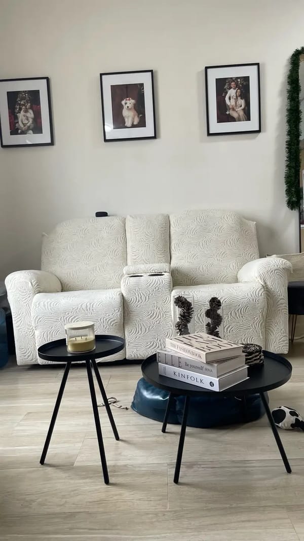 Customer photo review of Leopard Recliner Cover Stretch Sofa Slipcover With Elastic Bottom