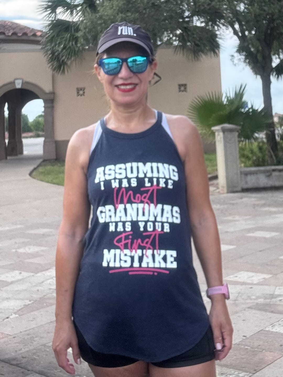 Customer photo review of Assuming I Was Like Most Grandmas Rocker Tank