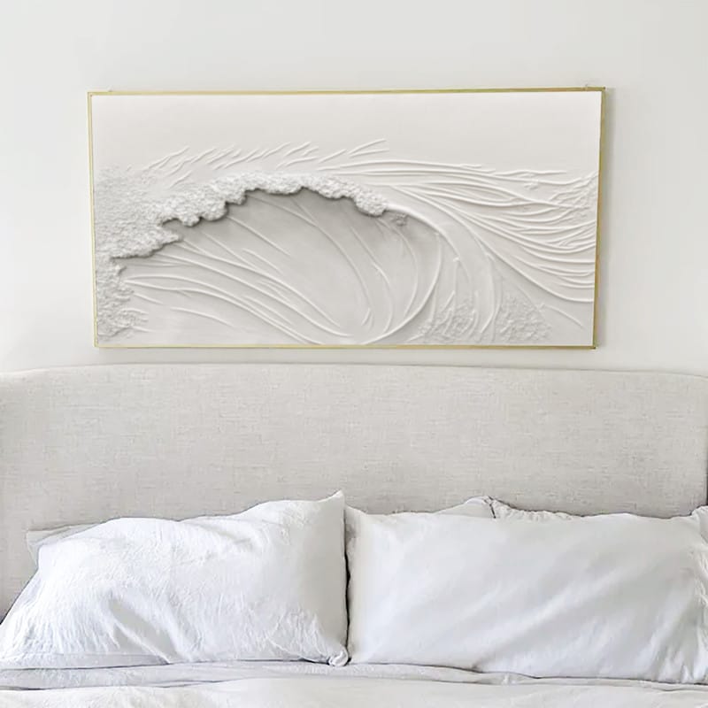 Customer photo review of Ocean And Sky Textured Painting Canvas #OS035