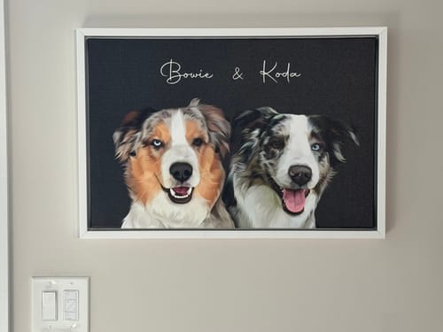 Customer photo review of Pet Art Canvas Wrap