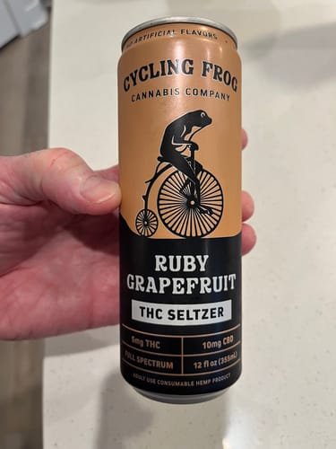 Customer photo review of THC Seltzer Giveaway - Ruby Grapefruit