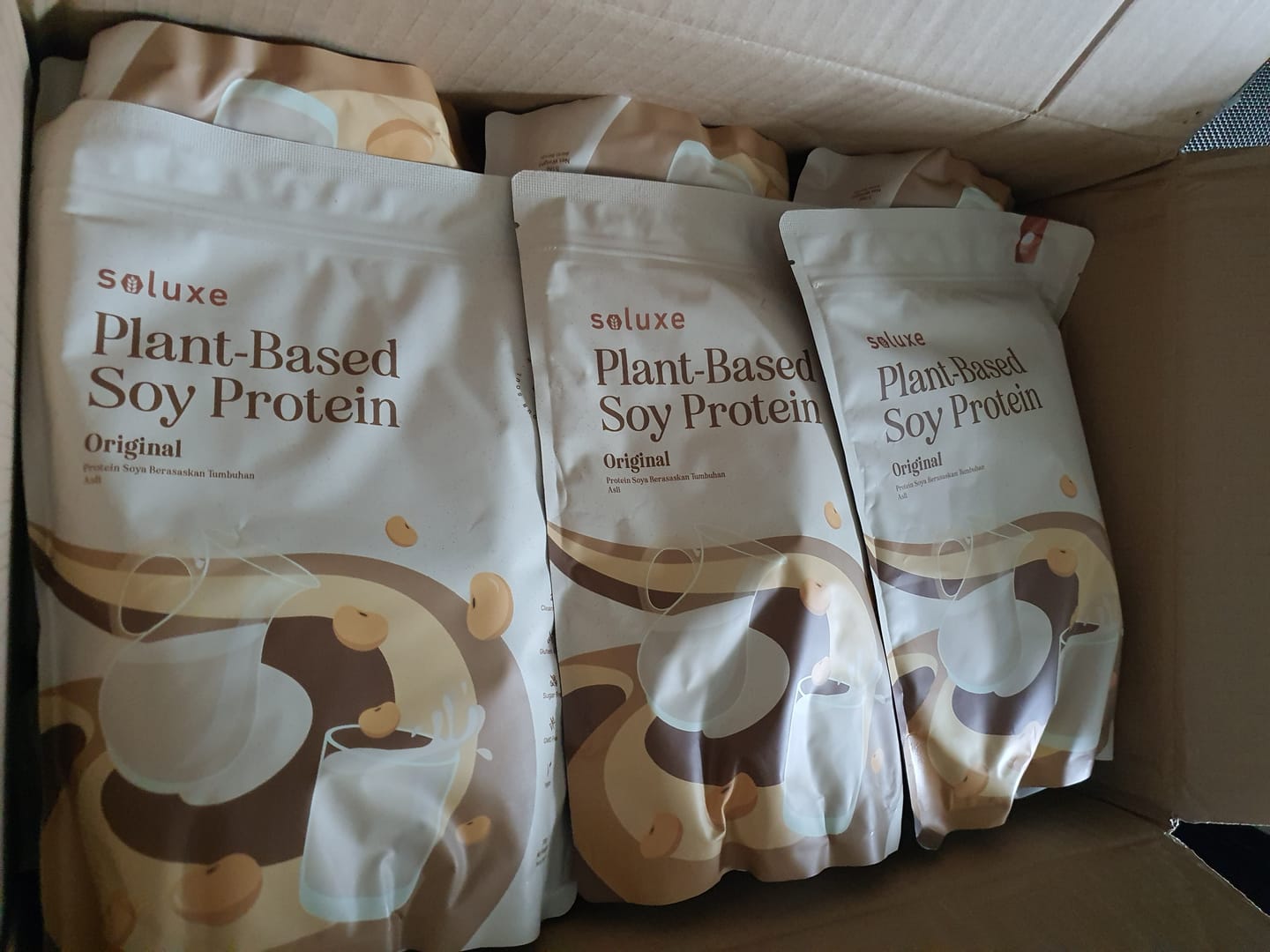 Customer photo review of Soy Protein Isolate - Original Unflavoured