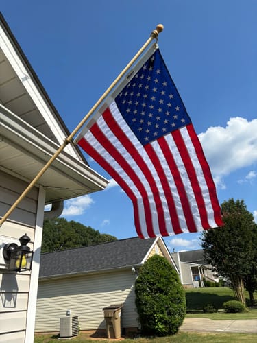 Customer photo review of 3' x 5' American Flag Set