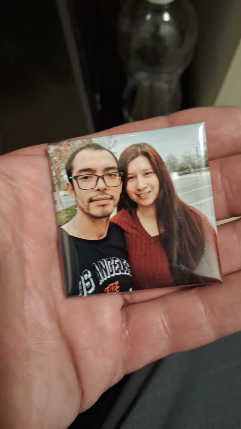 Customer photo review of Pack 6 Imanes personalizados Cuadrados